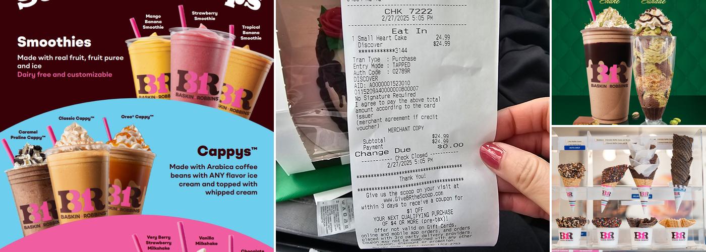 Baskin-Robbins Menu