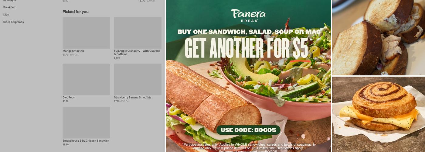 Panera Bread Menu