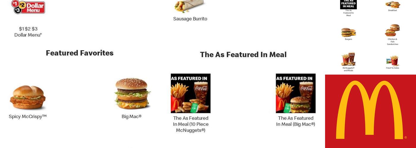 McDonald's Menu