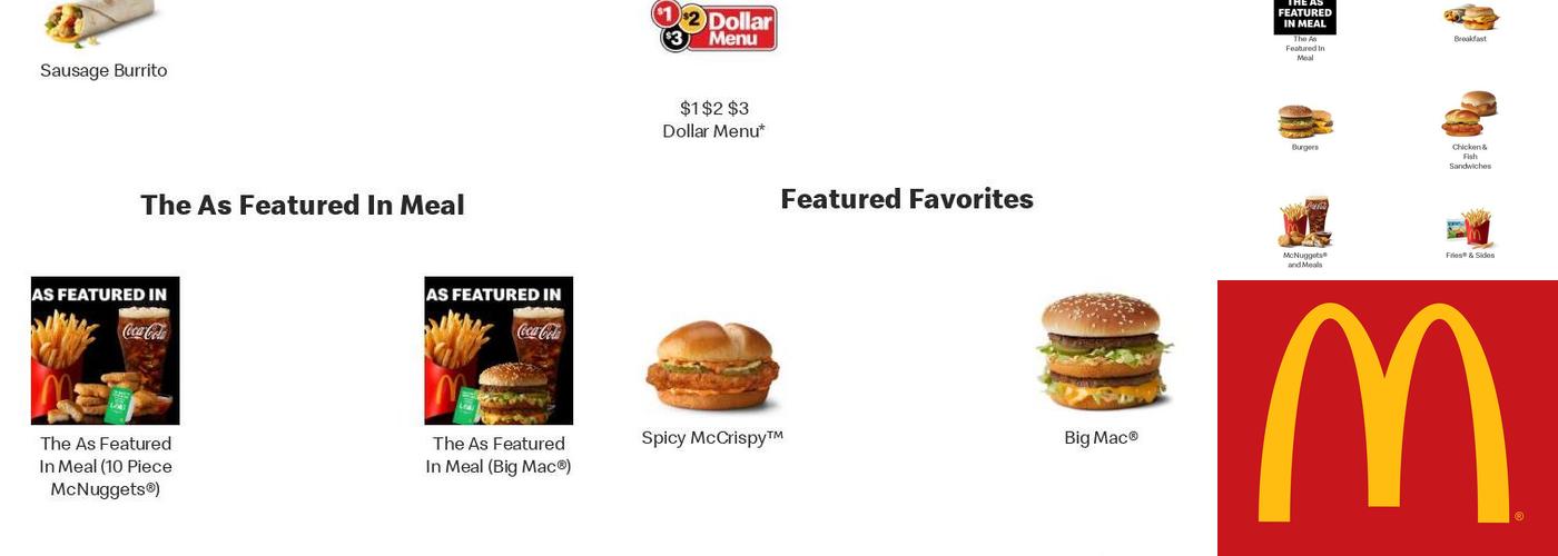 McDonald's Menu