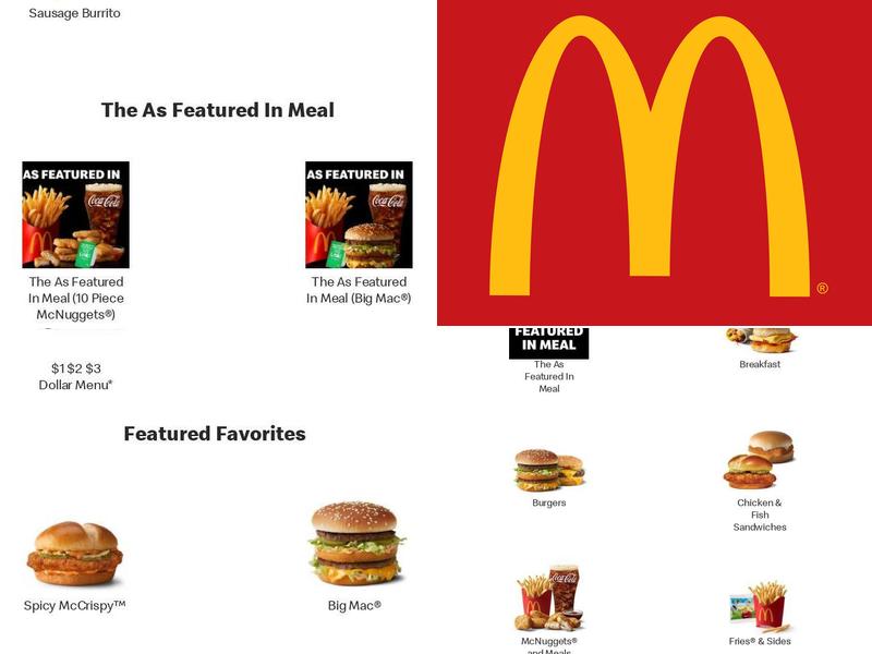 McDonald's Menu