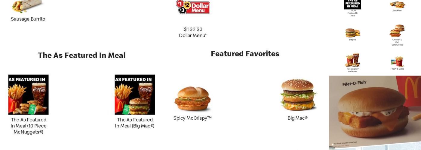 McDonald's Menu