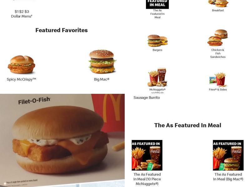 McDonald's Menu