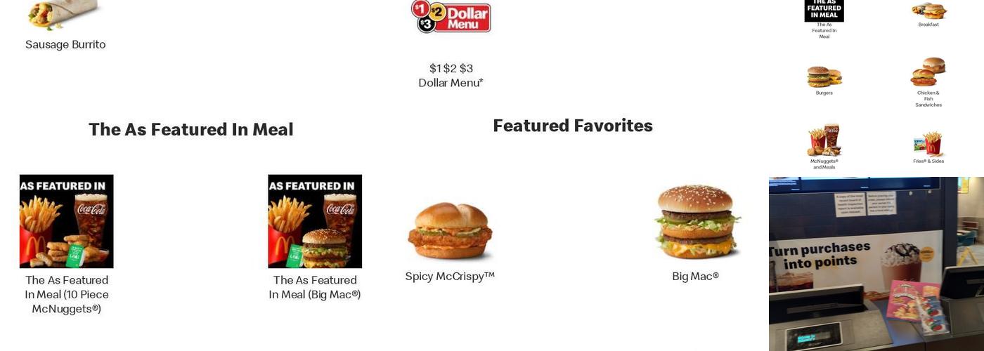 McDonald's Menu