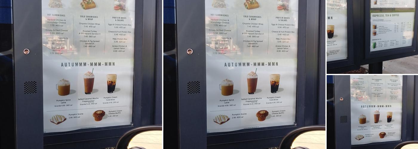 Starbucks Coffee Company Menu