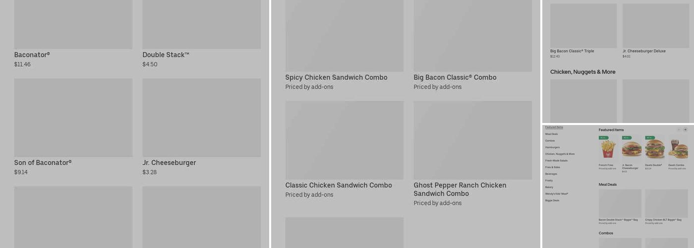 Wendy's Menu