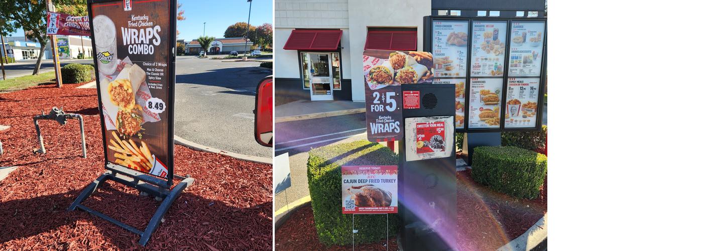 KFC Menu