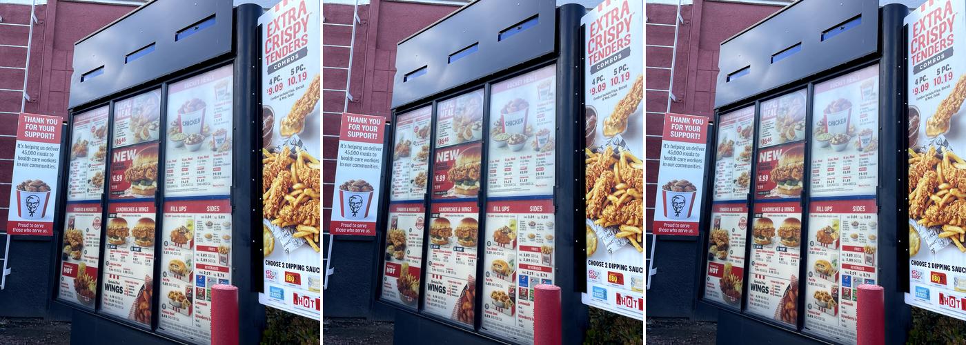 KFC Menu