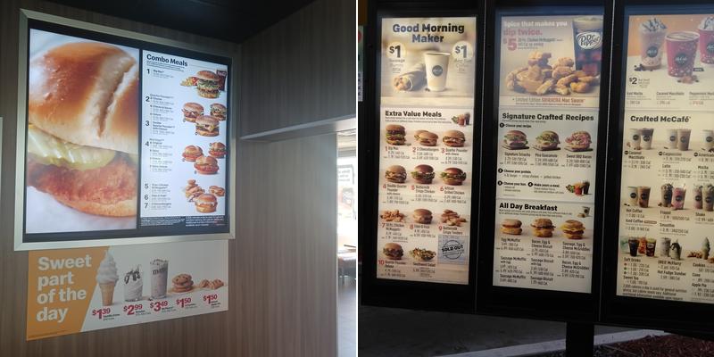 McDonald's Menu
