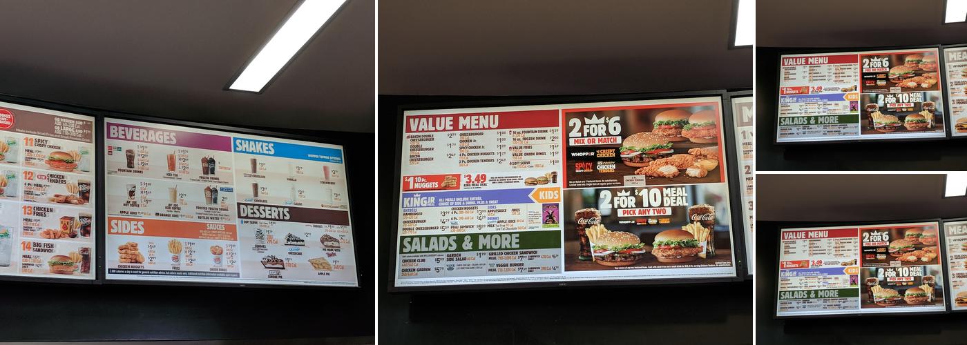 Burger King Menu