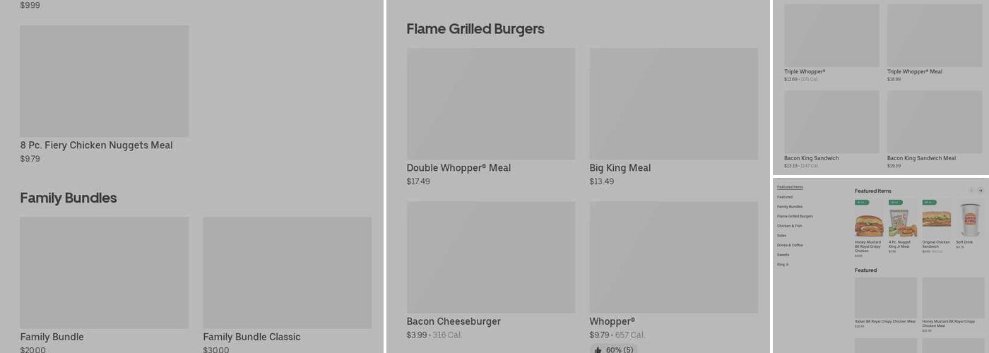 Burger King Menu
