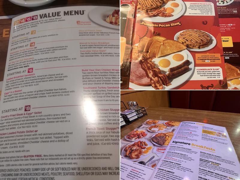 Denny's Menu