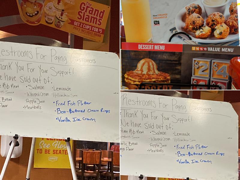 Denny's Menu