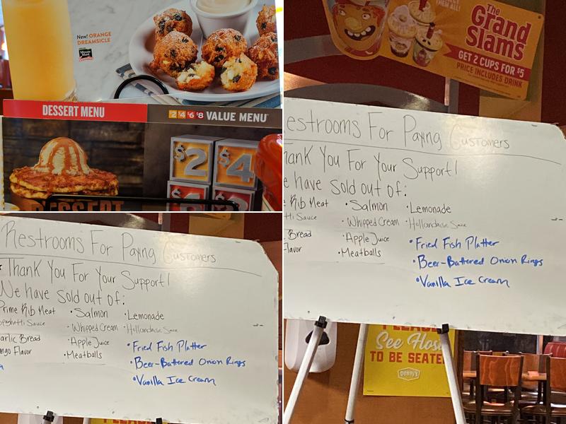 Denny's Menu