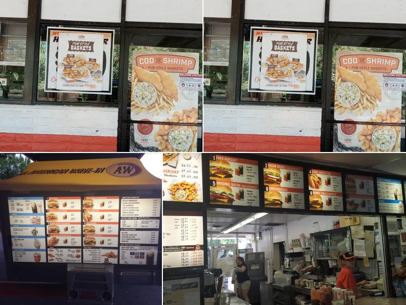 A&W Restaurant Menu