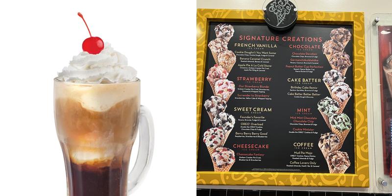 Cold Stone Creamery Menu