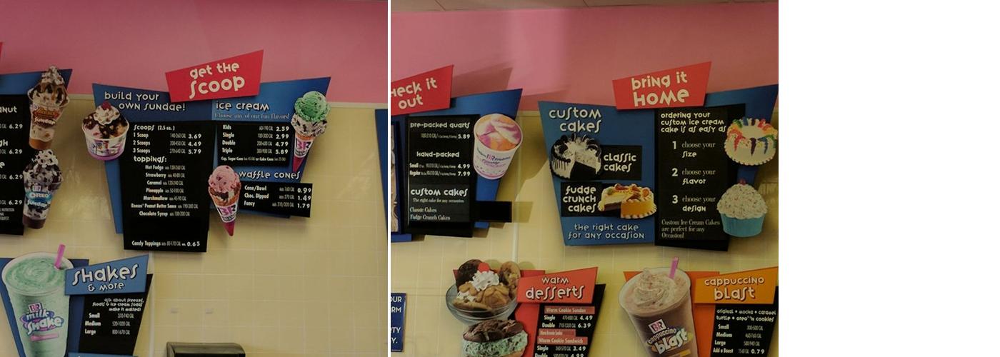 Baskin-Robbins Menu