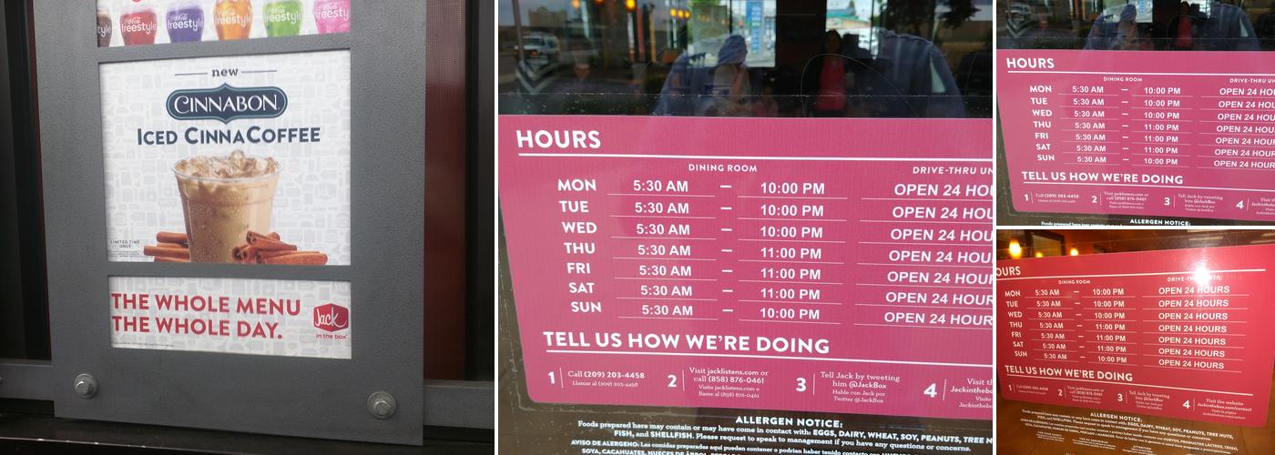 Jack In The Box Menu