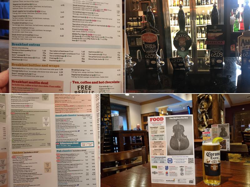 The Wallace Hartley - JD Wetherspoon Menu