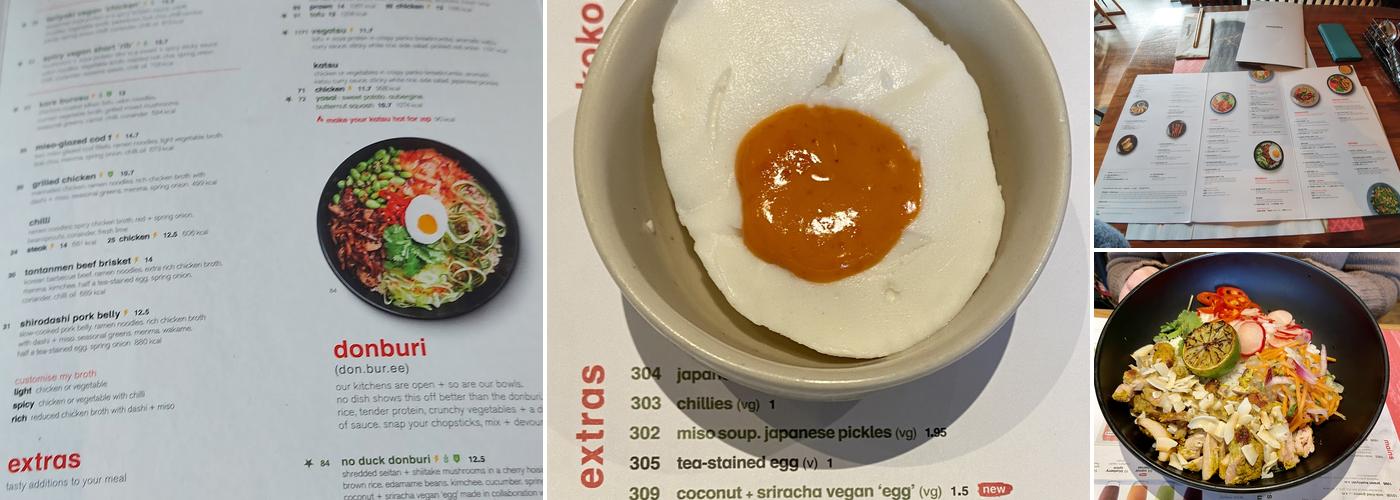 wagamama hereford Menu