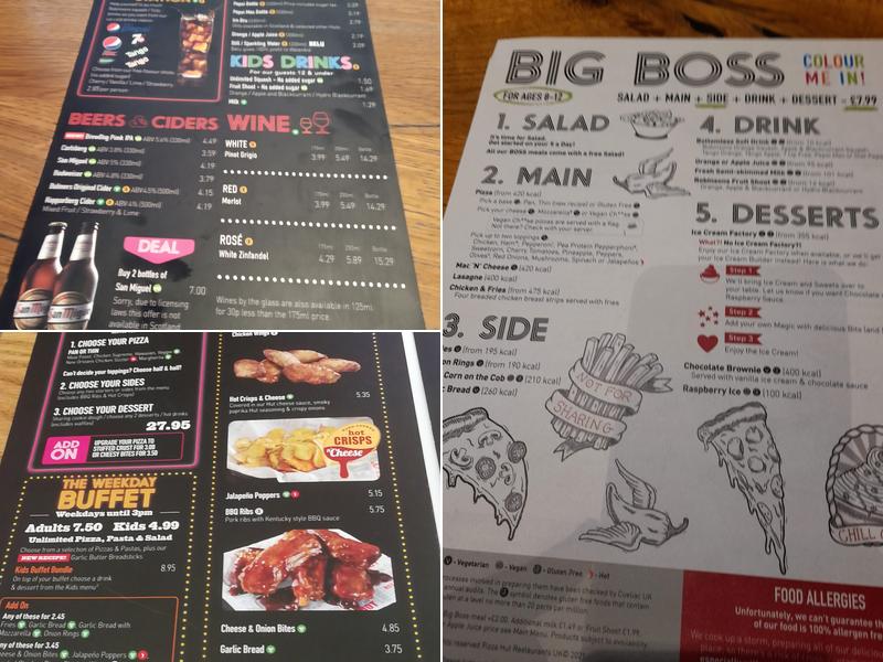 Pizza Hut Restaurants Menu
