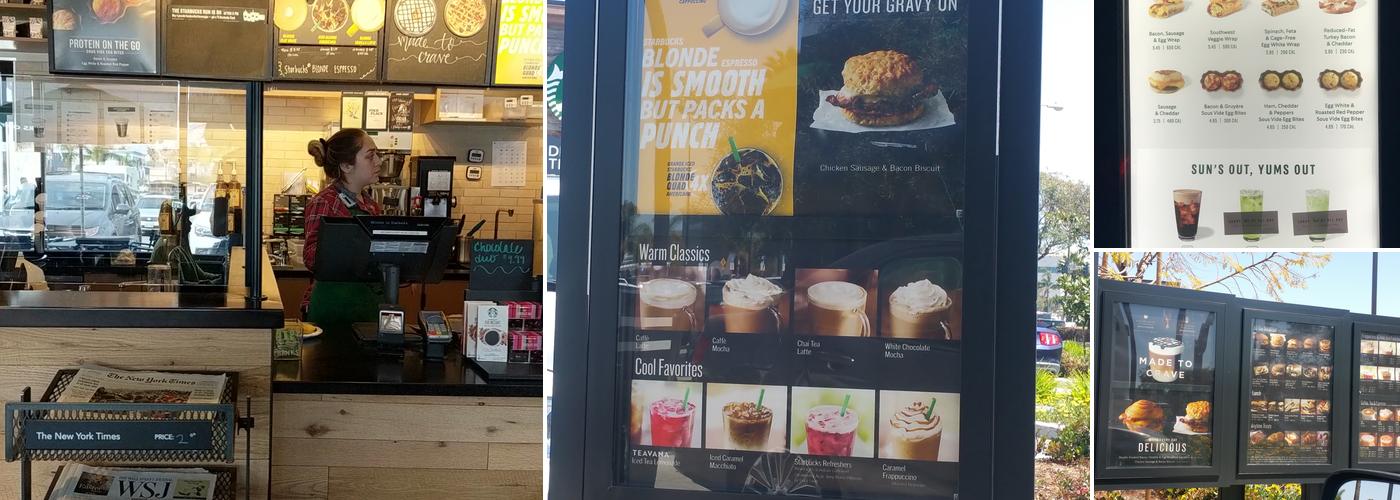 Starbucks Coffee Company Menu