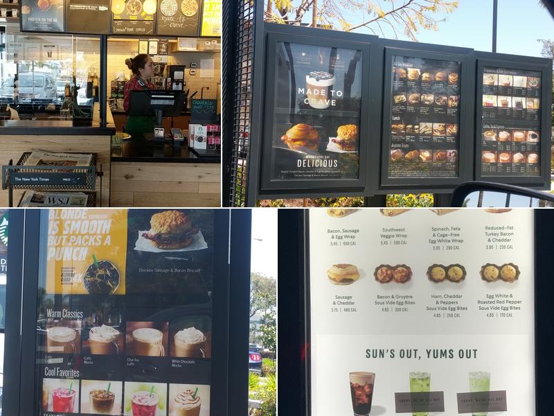 Starbucks Coffee Company Menu