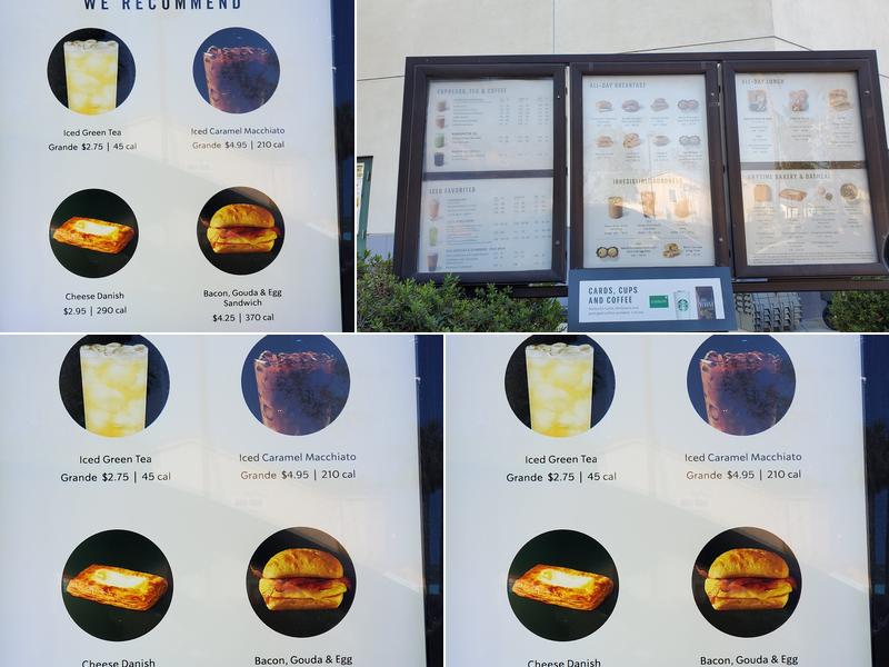 Starbucks Menu