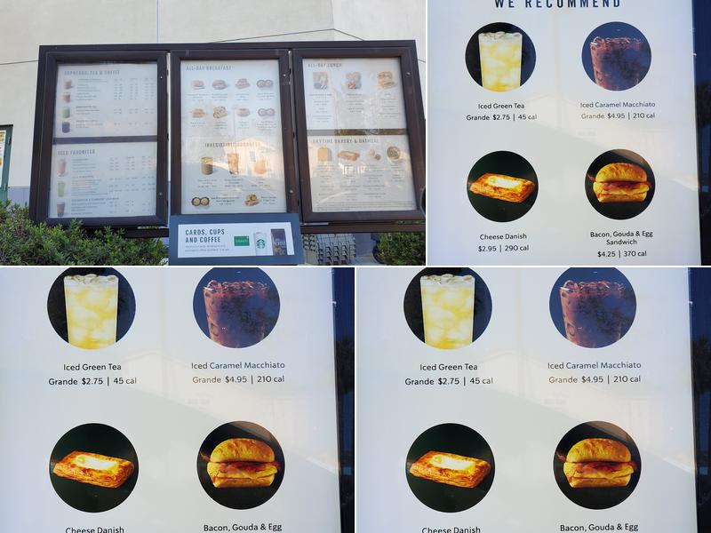 Starbucks Menu