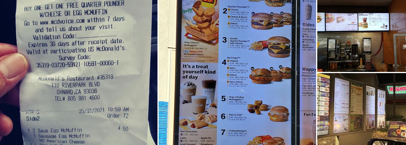 McDonald's Menu