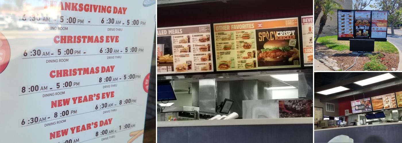 Burger King Menu