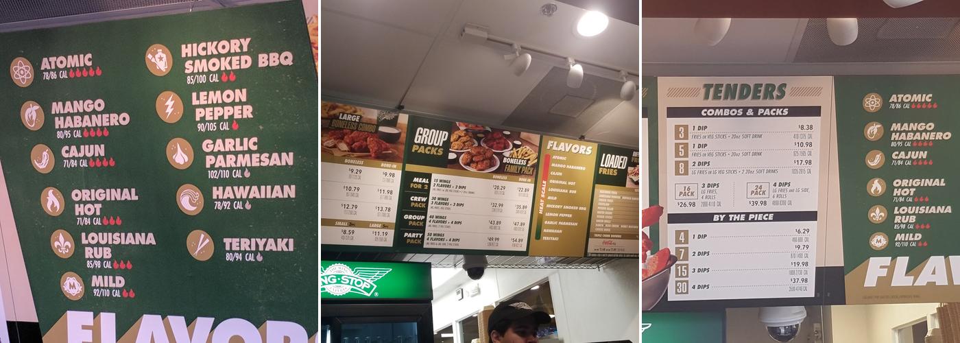 Wingstop Menu