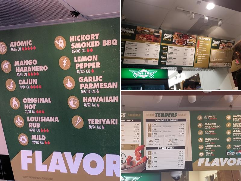 Wingstop Menu