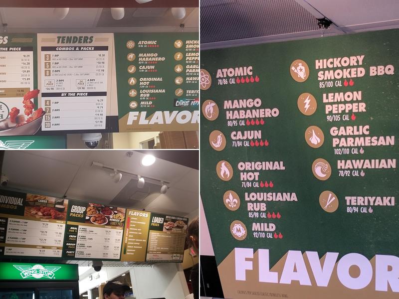 Wingstop Menu