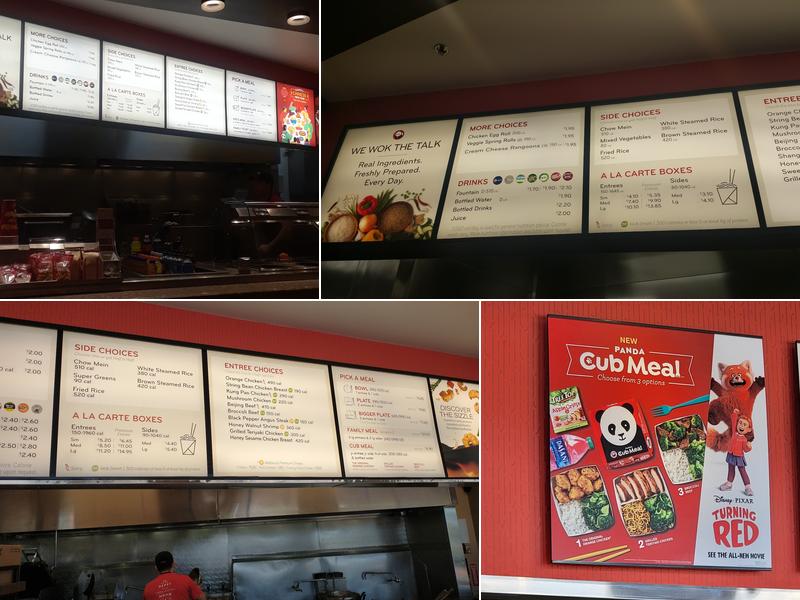 Panda Express Menu