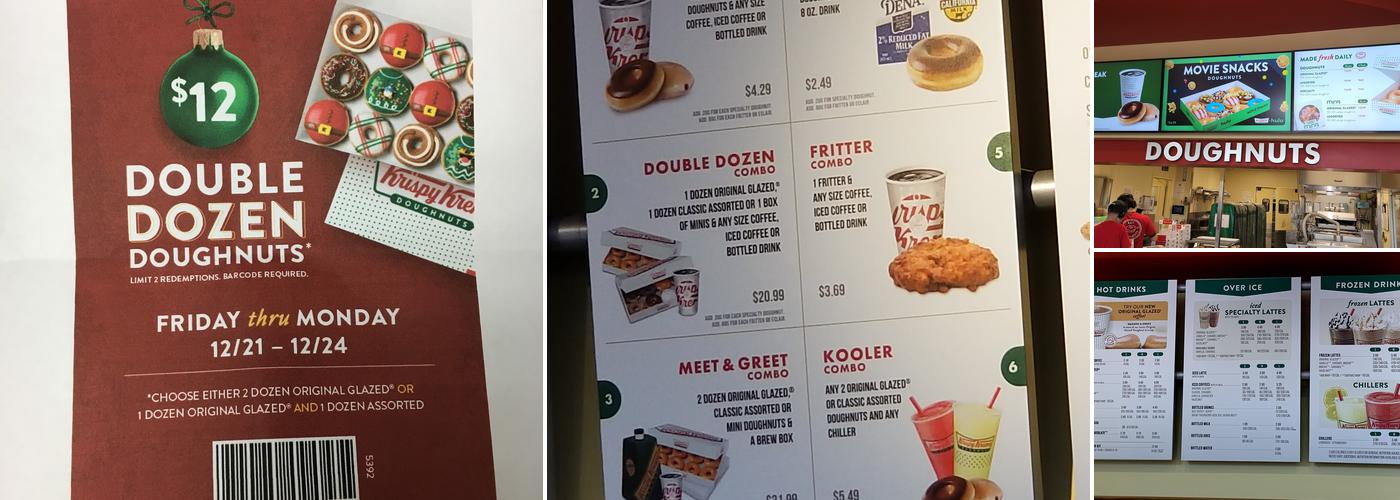 Krispy Kreme Menu