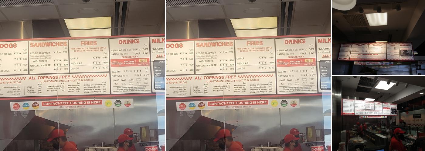 Five Guys Menu