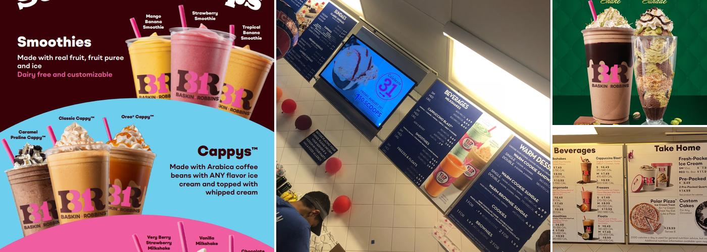 Baskin-Robbins Menu