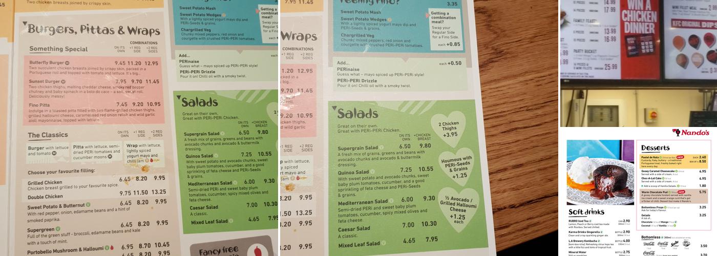 Nando's Hull - Kingswood Menu
