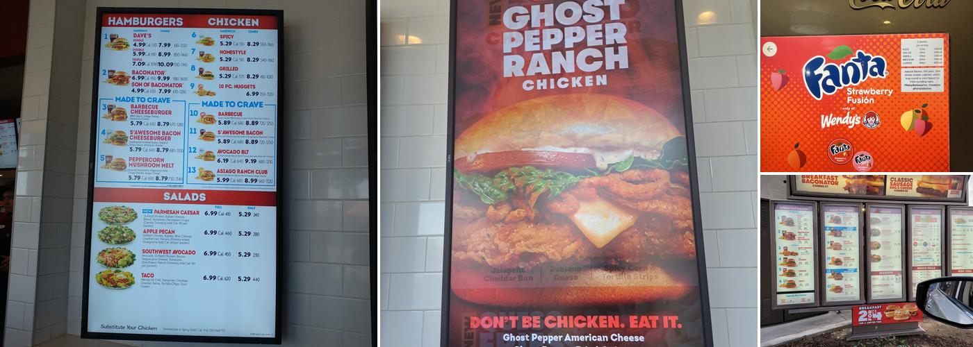 Wendy's Menu
