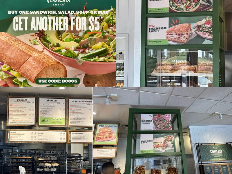 Panera Bread Menu