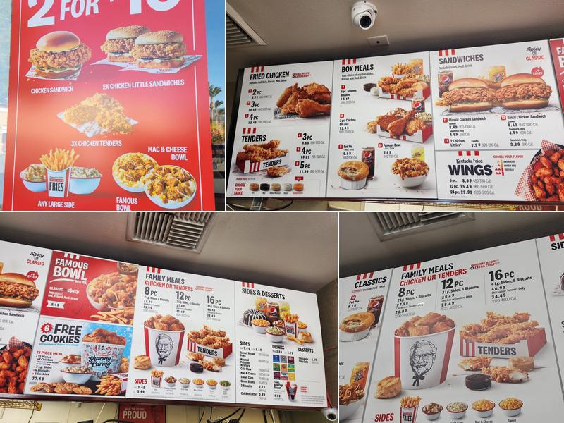 KFC Menu