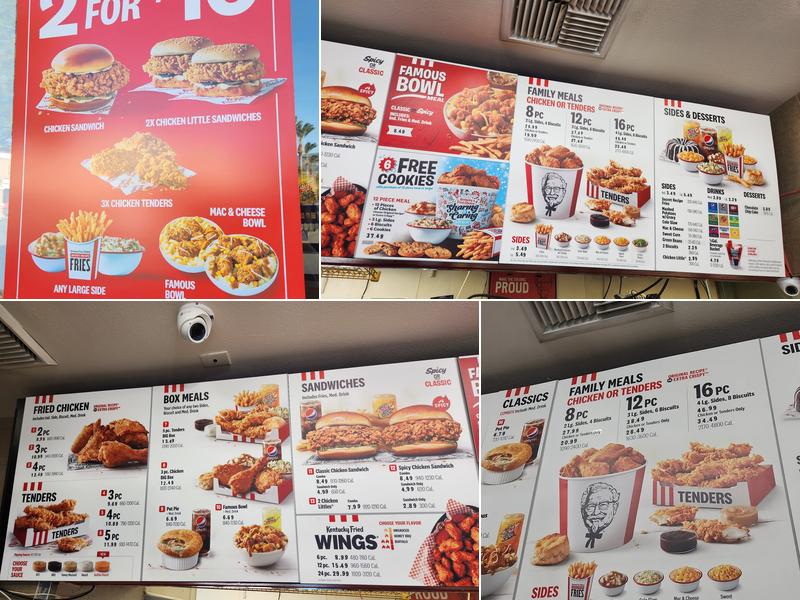 KFC Menu