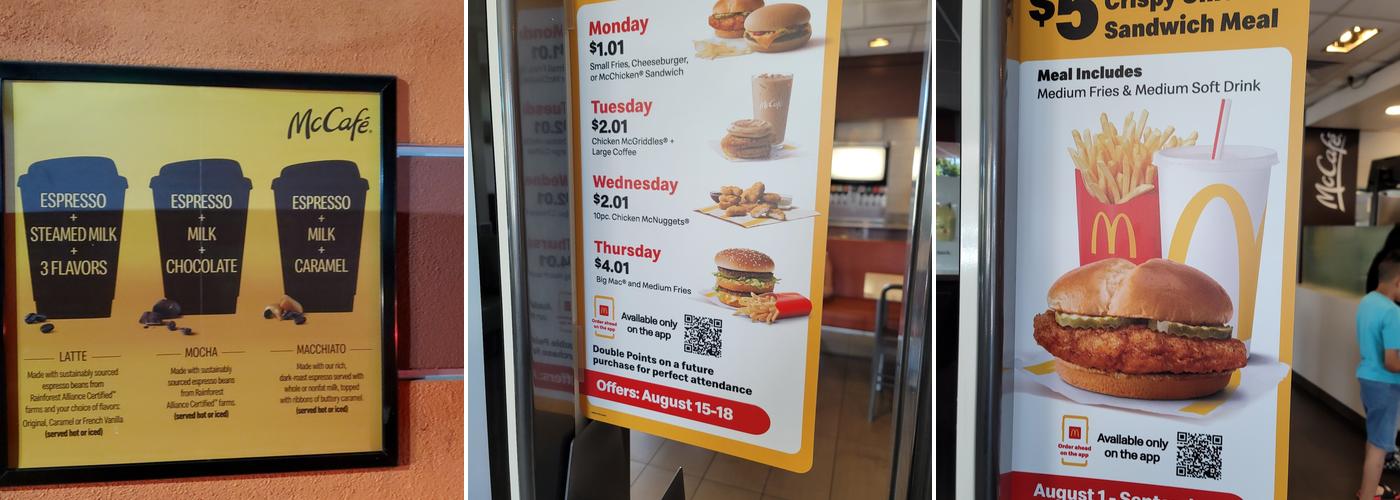 McDonald's Menu