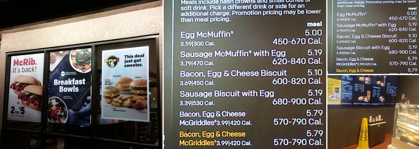 McDonald's Menu