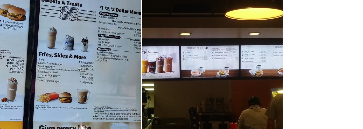 McDonald's Menu