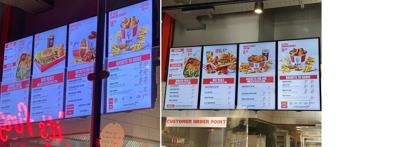 KFC Newcastle - Newgate Street Menu