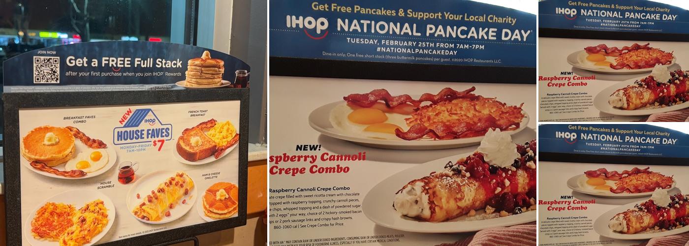 IHOP Menu