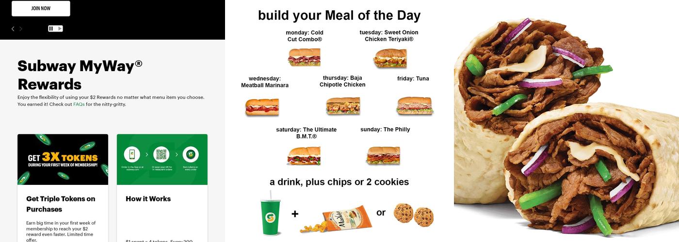 Subway Menu