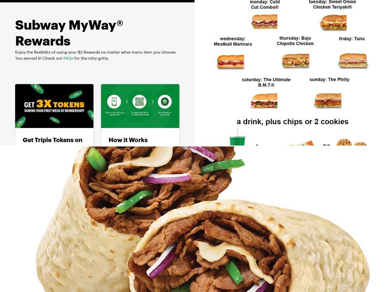 Subway Menu